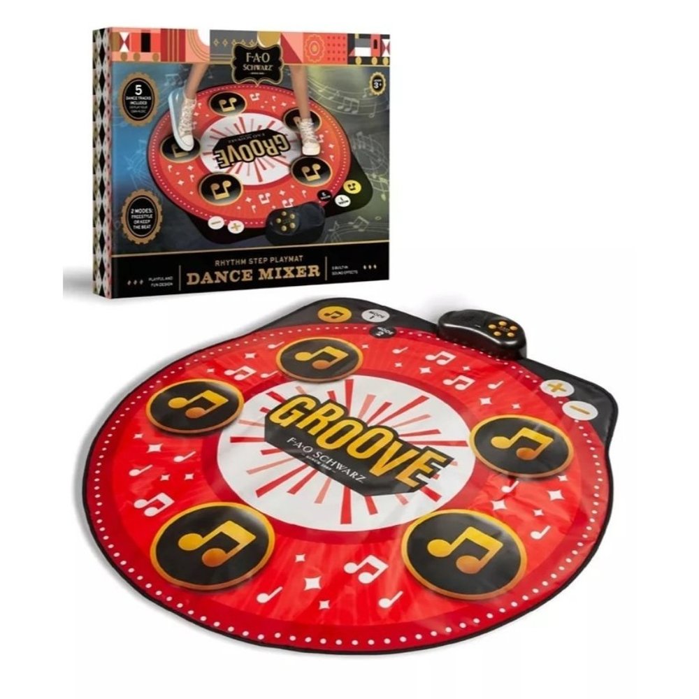 FAO Schwarz Rhythm‎ Step Playmat Dance Mixer Freestyle or Keep The Beat 3+ Toys